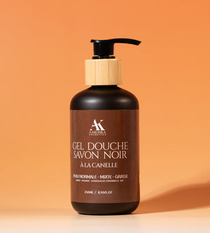 Gel savon noir à la cannelle