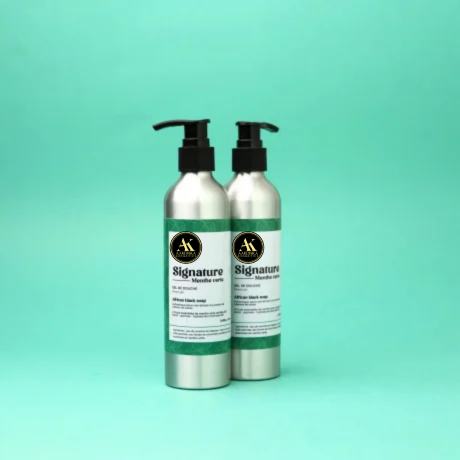 Gel savon noir à la menthe